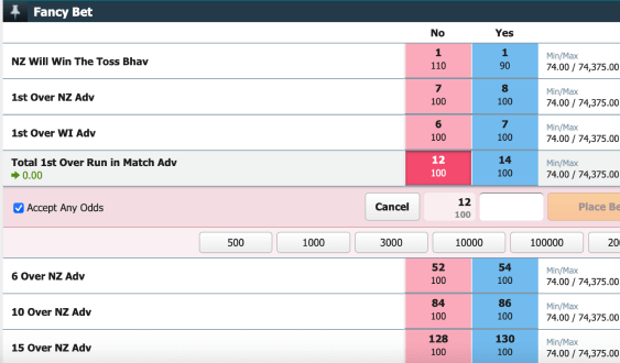 Create your bet slip