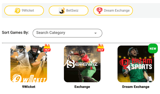 Select a cricket event